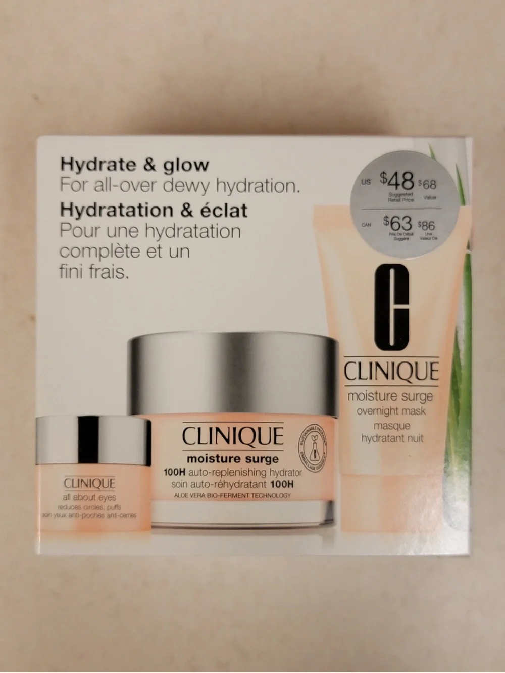 Clinique Moisture Surge Hydrating Set - Three Moisture Surge Products